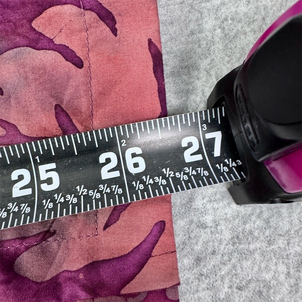 TropiCouture Womens Cotton Maxi Dress Size M Purple Batik Tropical Leaf One - Picture 11 of 11